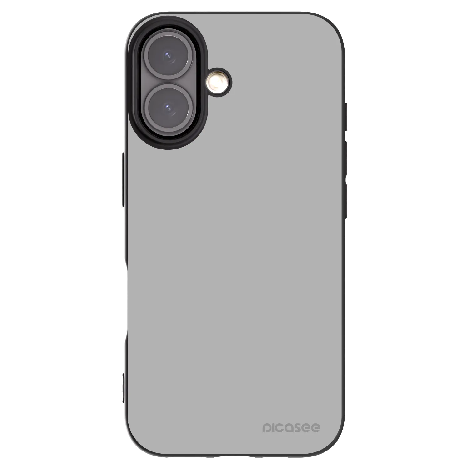 Picasee Apple iPhone 16 Hülle - Schwarzes Silikon - Stone