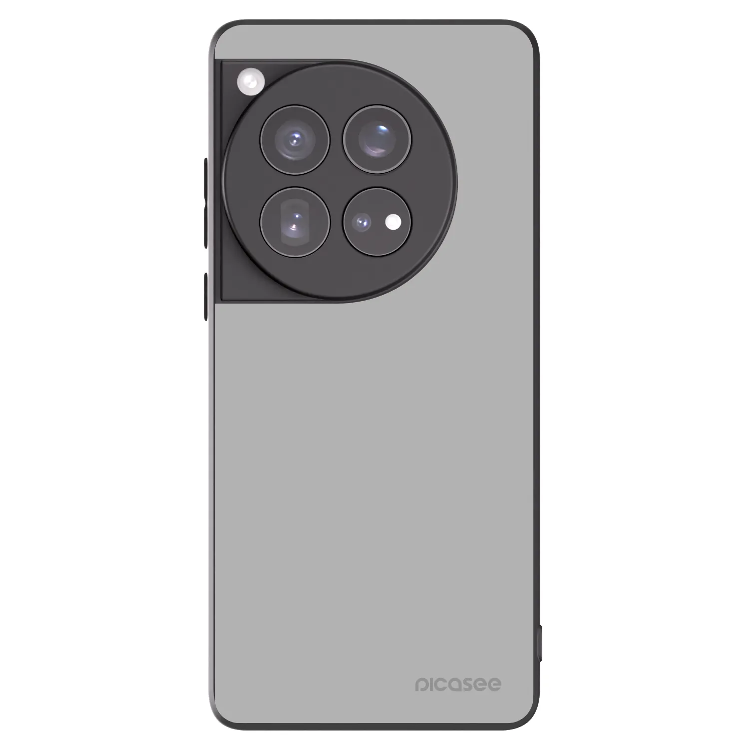 Picasee OnePlus 12 5G Hülle - Schwarzes Silikon - Stone