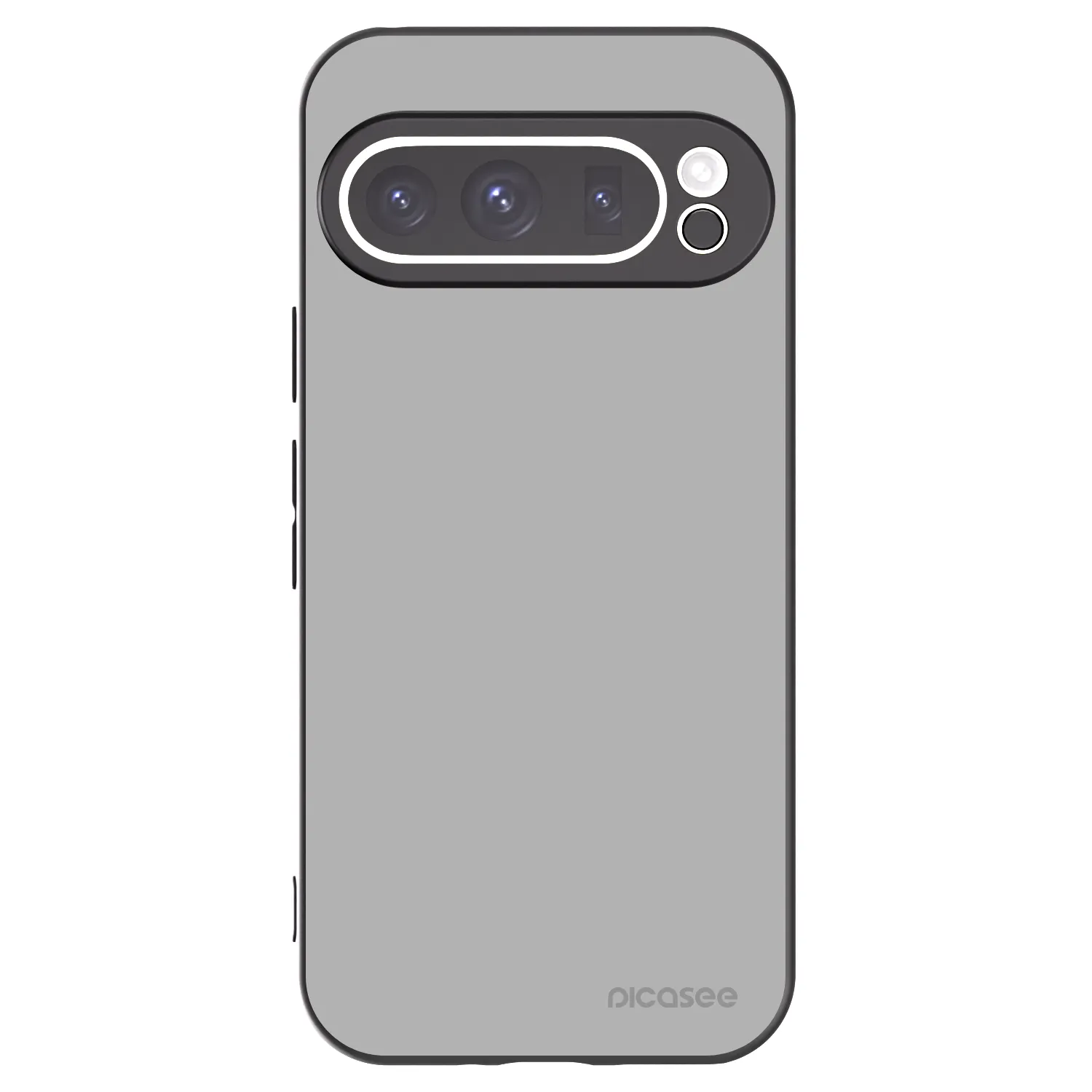 Picasee Google Pixel 9 Pro Hülle - Schwarzes Silikon - Stone