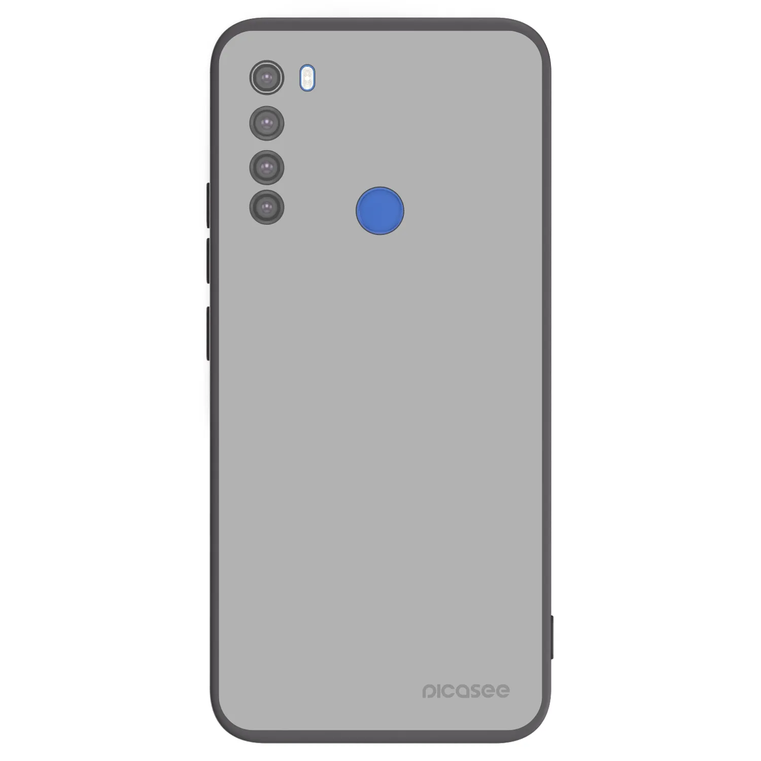 Picasee Xiaomi Redmi Note 8T Hülle - Schwarzes Silikon - Stone