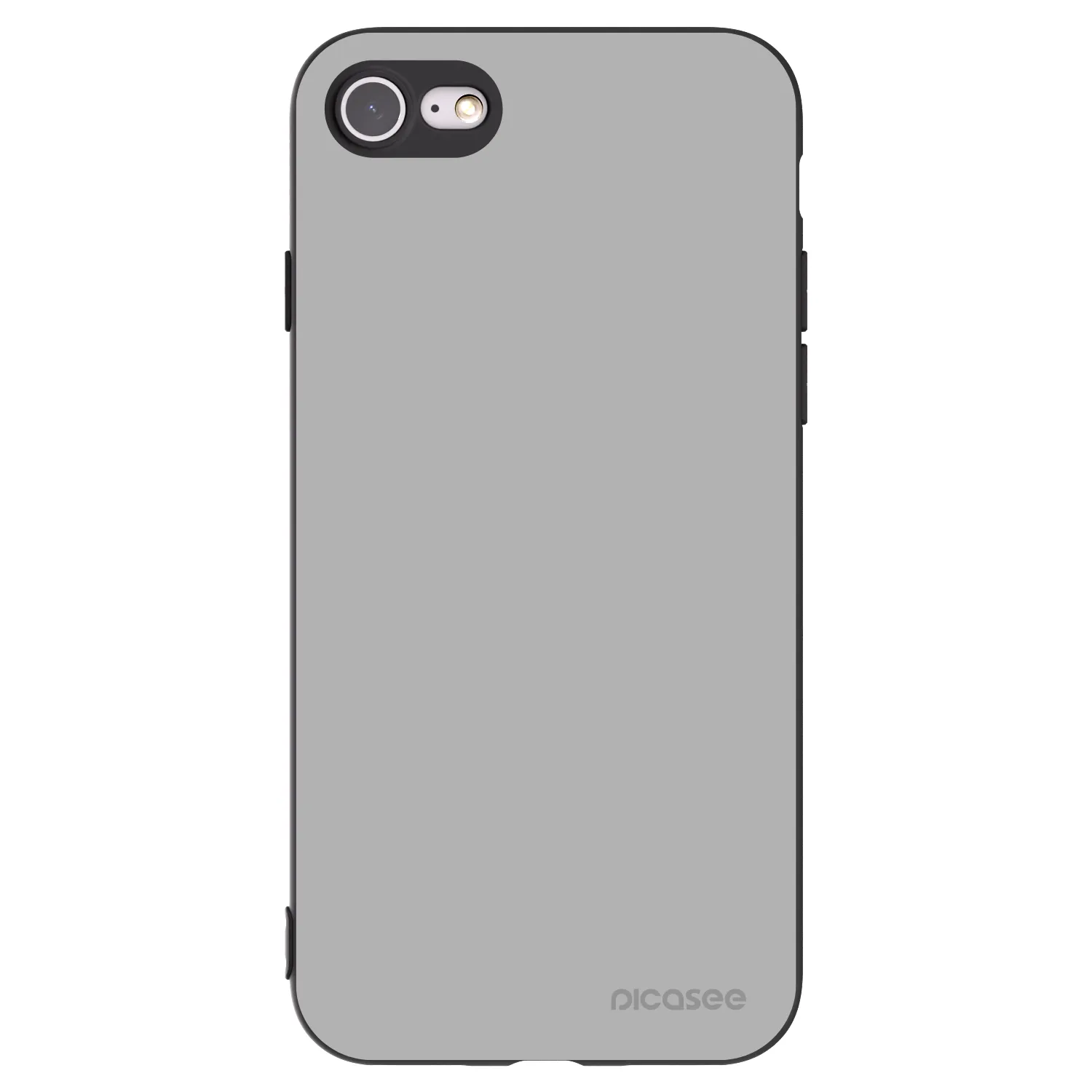 Picasee Apple iPhone SE 2020 Hülle - Schwarzes Silikon - Stone