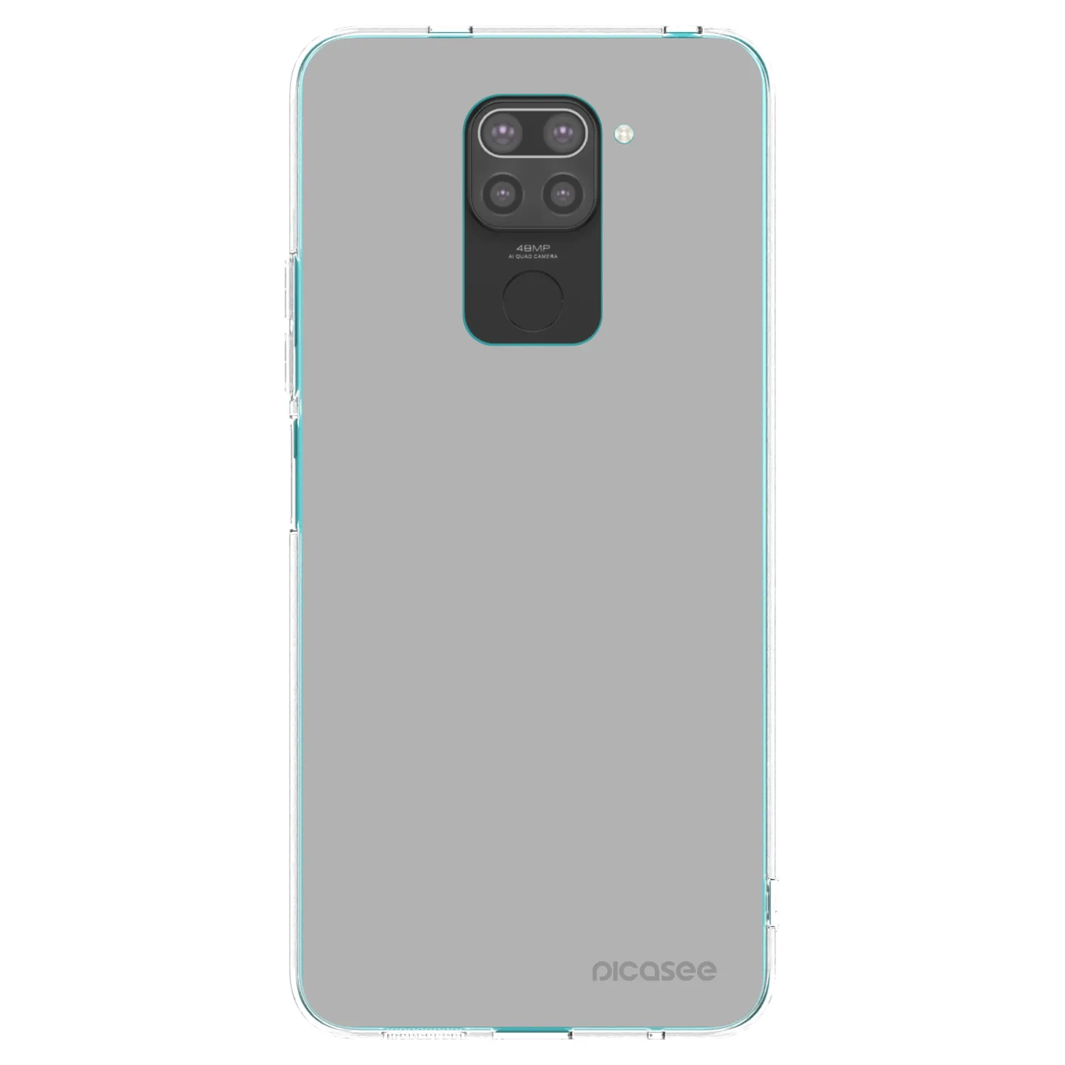 Picasee Xiaomi Redmi Note 9 Hülle - Schwarzes Silikon - Stone