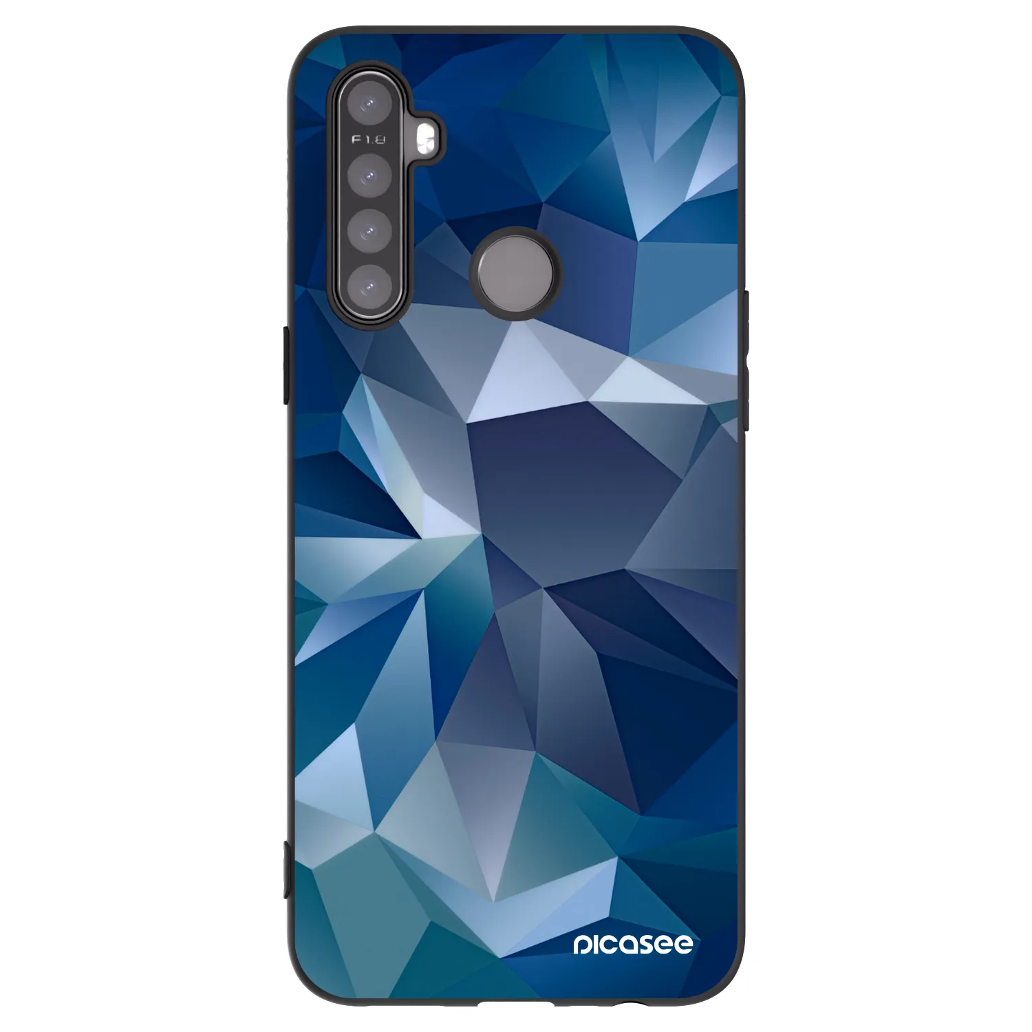 Picasee Realme 5 Hülle - Schwarzes Silikon - Wallpaper