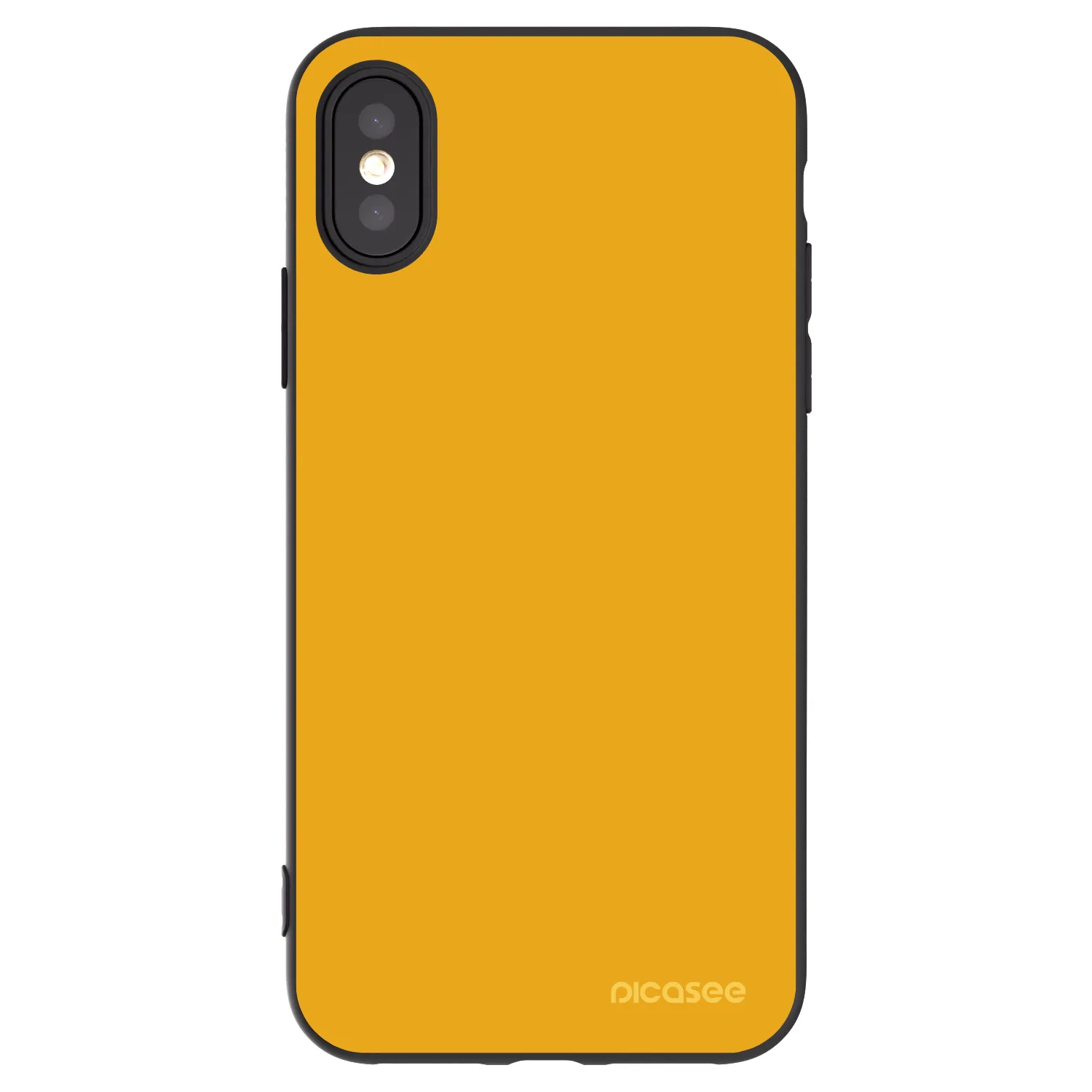 Picasee Apple iPhone X/XS Hülle - Schwarzes Silikon - Sun