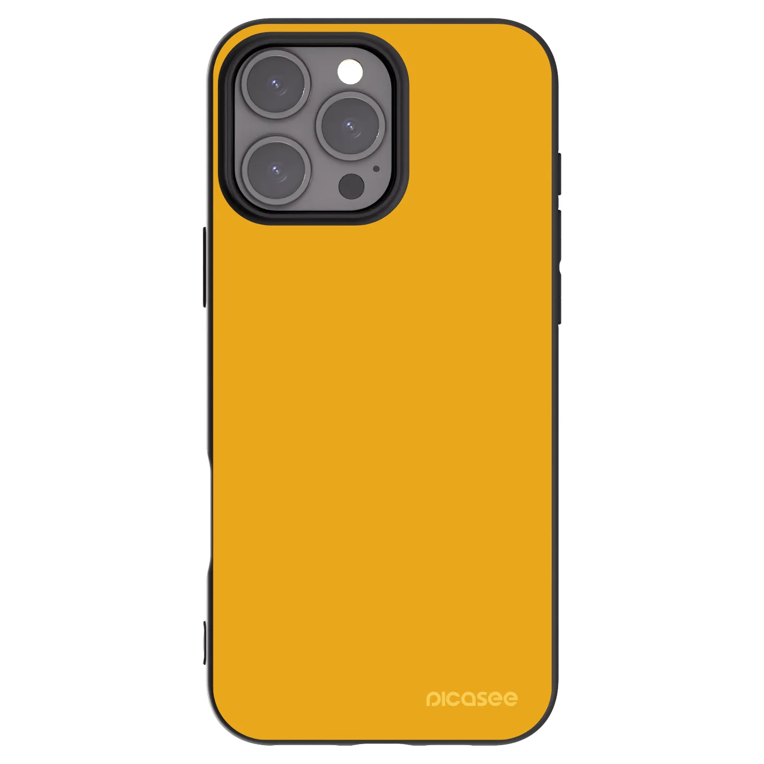 Picasee Apple iPhone 16 Pro Max Hülle - Schwarzes Silikon - Sun