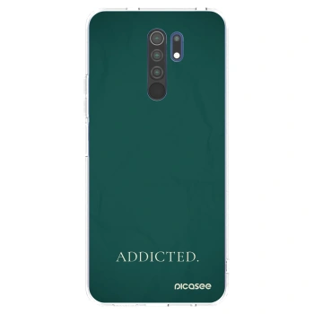 Picasee Xiaomi Redmi 9 Hülle - Transparentes Silikon - Addicted