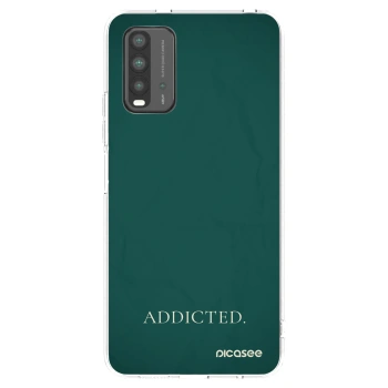 Picasee Xiaomi Redmi 9T Hülle - Schwarzes Silikon - Addicted