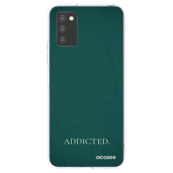 Picasee Samsung Galaxy A02s A025G Hülle - Transparentes Silikon - Addicted