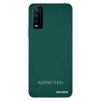 Picasee Vivo Y11s Hülle - Transparentes Silikon - Addicted
