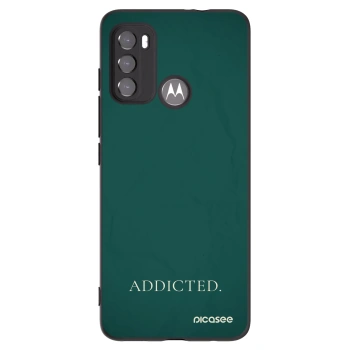 Picasee Motorola Moto G60 Hülle - Schwarzes Silikon - Addicted
