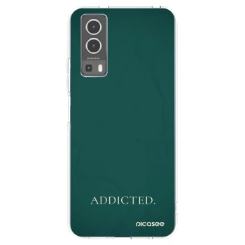 Picasee Vivo Y72 5G Hülle - Transparentes Silikon - Addicted
