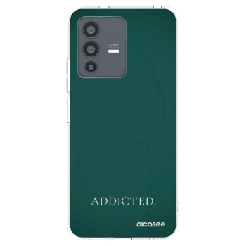 Picasee Vivo V23 5G Hülle - Transparentes Silikon - Addicted