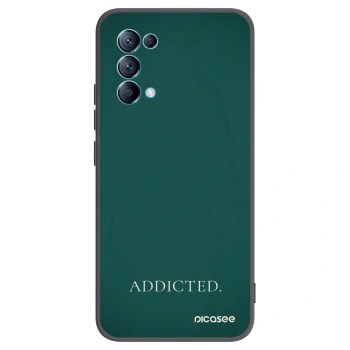 Picasee OPPO Reno 5 5G Hülle - Schwarzes Silikon - Addicted