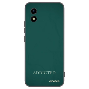 Picasee Vivo Y01 Hülle - Schwarzes Silikon - Addicted