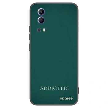 Picasee Vivo Y52 5G Hülle - Schwarzes Silikon - Addicted