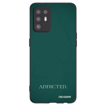 Picasee OPPO A94 5G Hülle - Schwarzes Silikon - Addicted