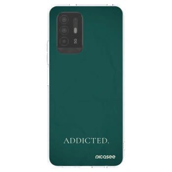 Picasee OPPO A94 5G Hülle - Transparentes Silikon - Addicted