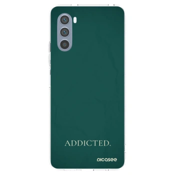 Picasee Motorola Moto G62 Hülle - Transparentes Silikon - Addicted