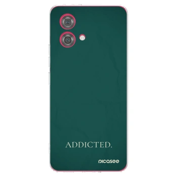 Picasee Motorola Moto G84 5G Hülle - Transparentes Silikon - Addicted
