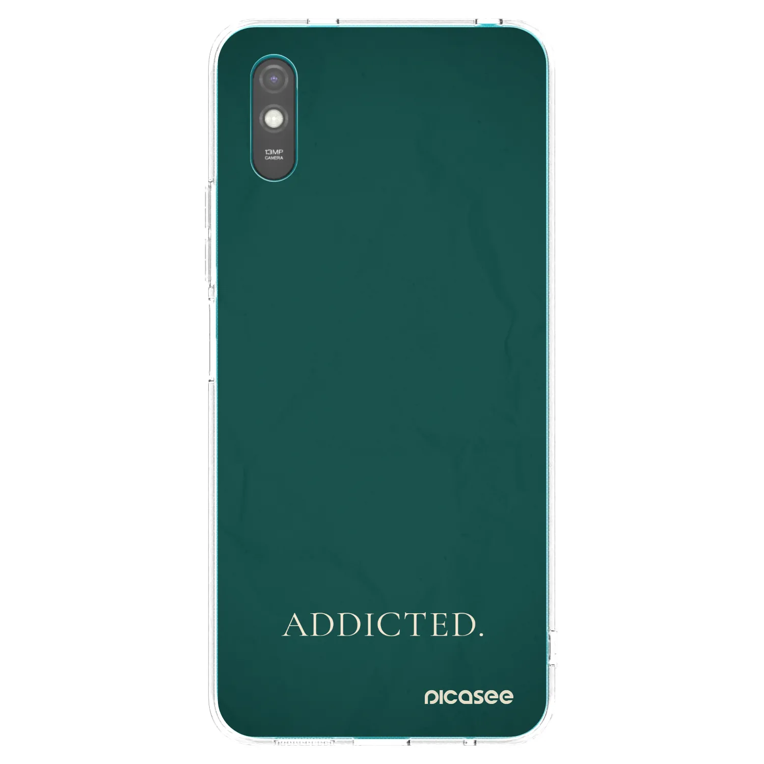 Picasee Xiaomi Redmi 9A Hülle - Transparentes Silikon - Addicted