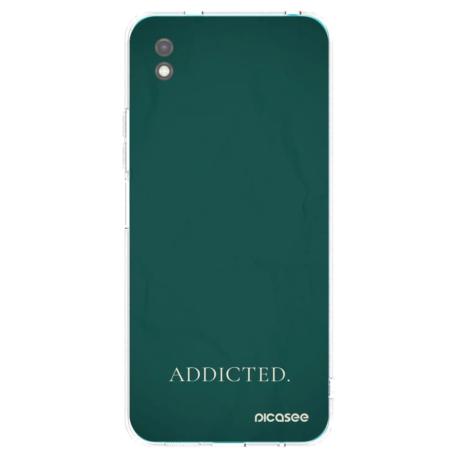 Picasee Xiaomi Redmi 9A Hülle - Schwarzes Silikon - Addicted