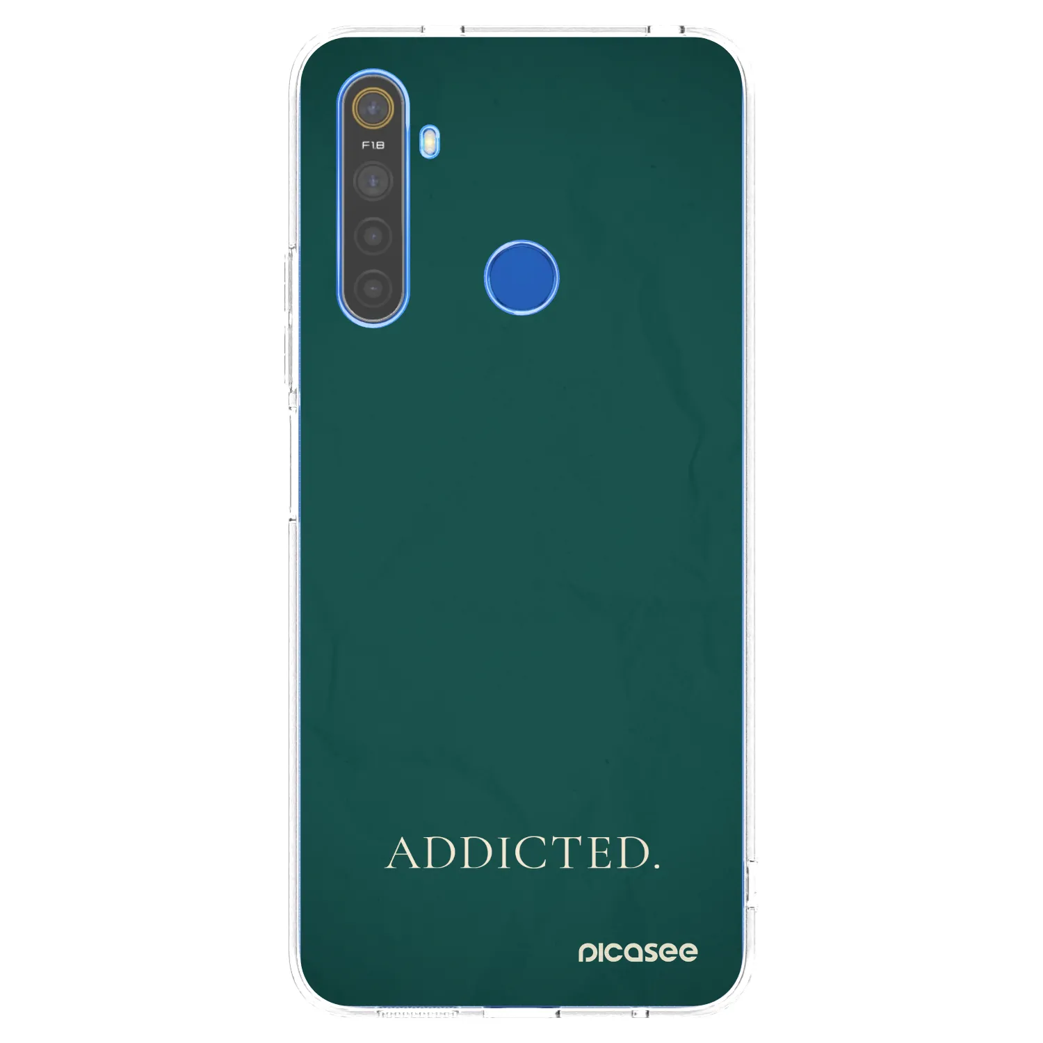 Picasee Realme 5 Hülle - Transparentes Silikon - Addicted