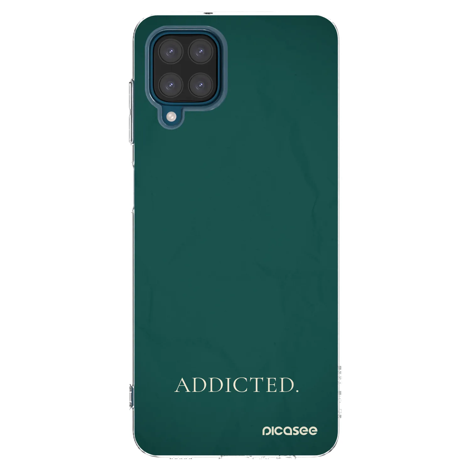 Picasee Samsung Galaxy A12 A125F Hülle - Transparentes Silikon - Addicted