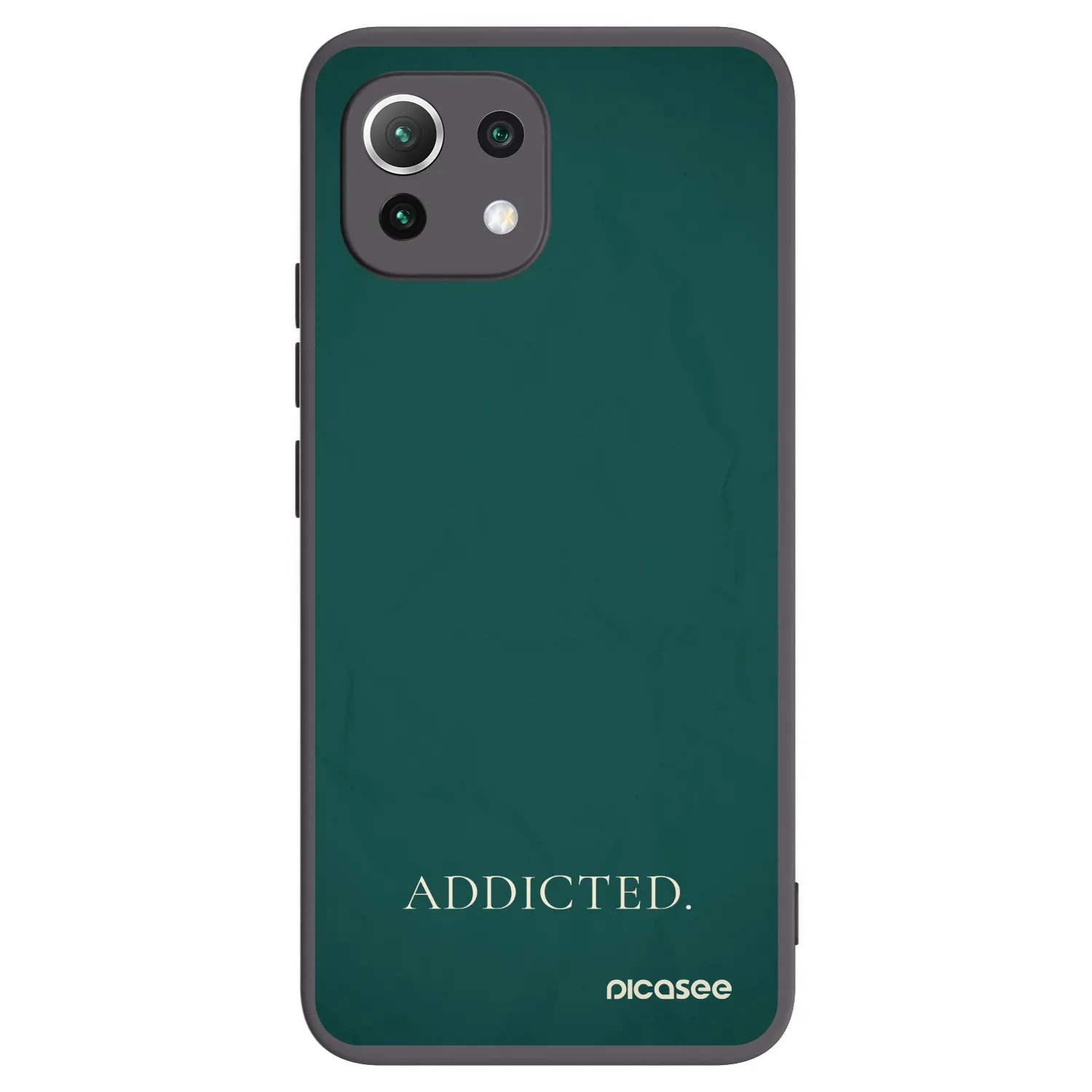 Picasee Xiaomi Mi 11 Lite Hülle - Schwarzes Silikon - Addicted