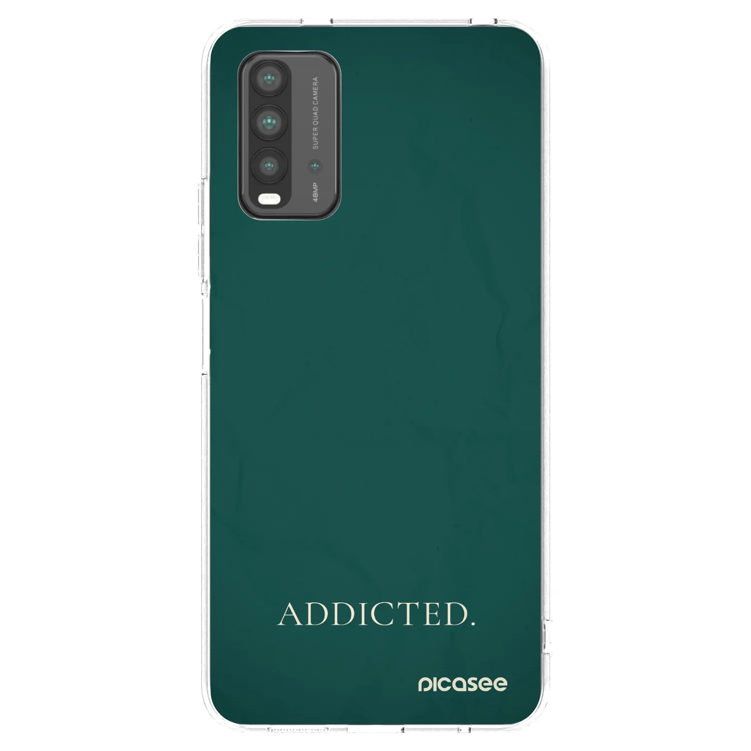 Picasee Xiaomi Redmi 9T Hülle - Schwarzes Silikon - Addicted