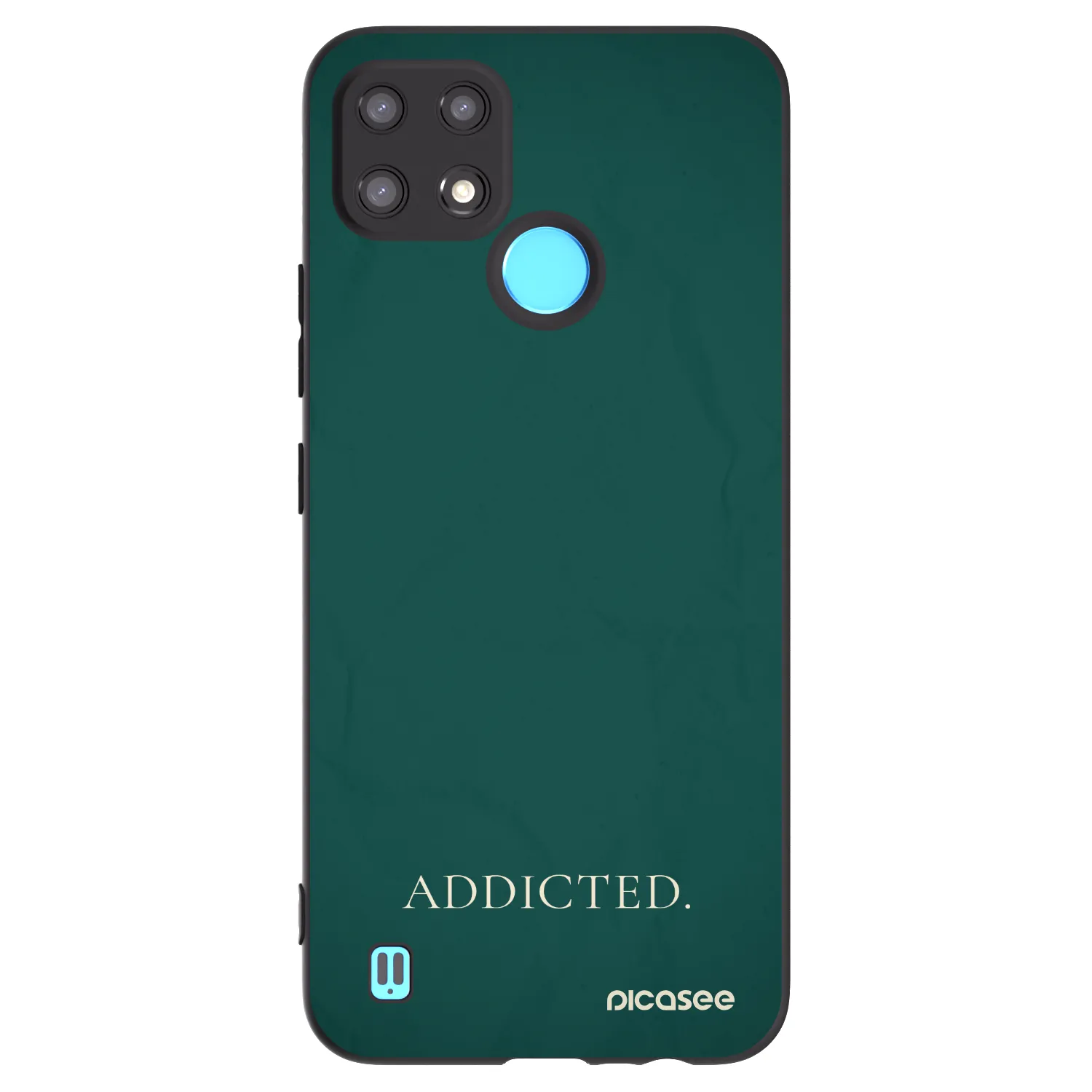 Picasee Realme C21 Hülle - Schwarzes Silikon - Addicted