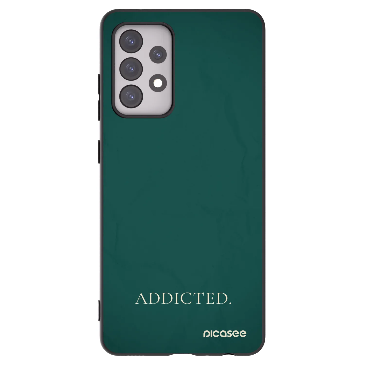 Picasee Samsung Galaxy A52s 5G A528B Hülle - Schwarzes Silikon - Addicted