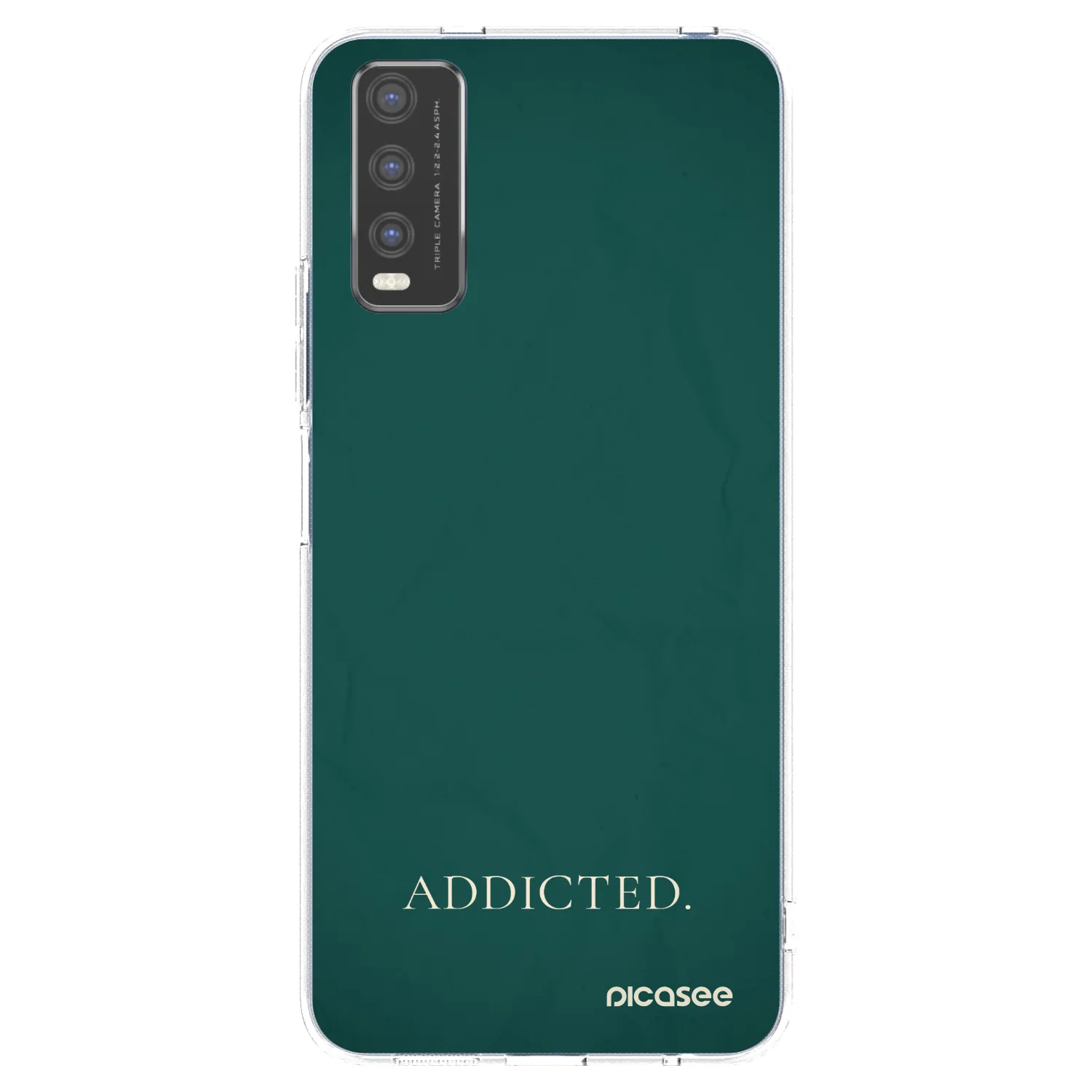 Picasee Vivo Y20s Hülle - Transparentes Silikon - Addicted