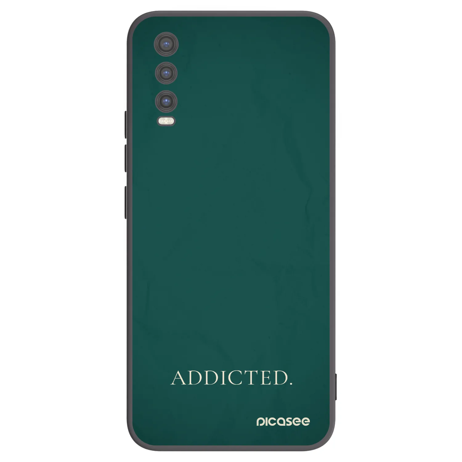 Picasee Vivo Y20s Hülle - Schwarzes Silikon - Addicted
