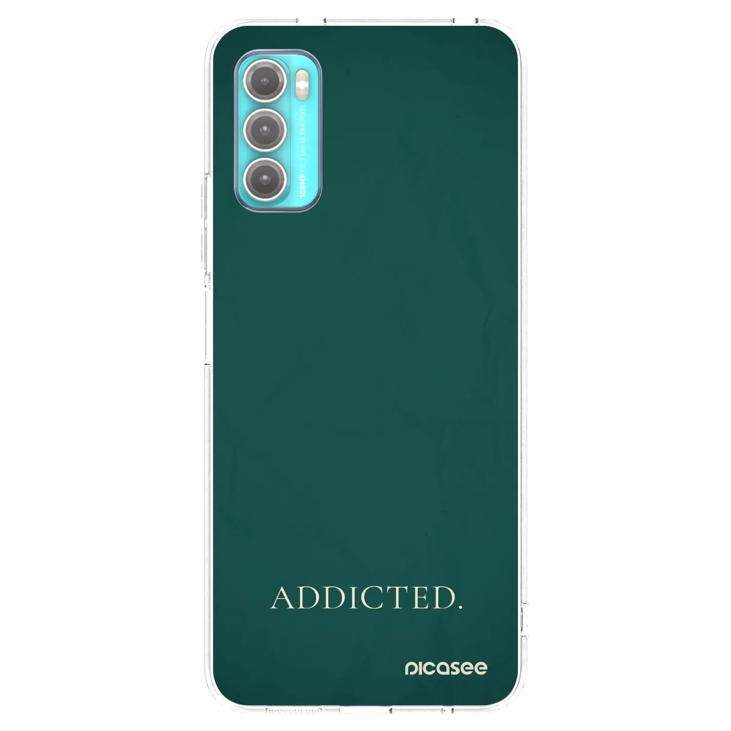 Picasee Motorola Moto G60 Hülle - Transparentes Silikon - Addicted