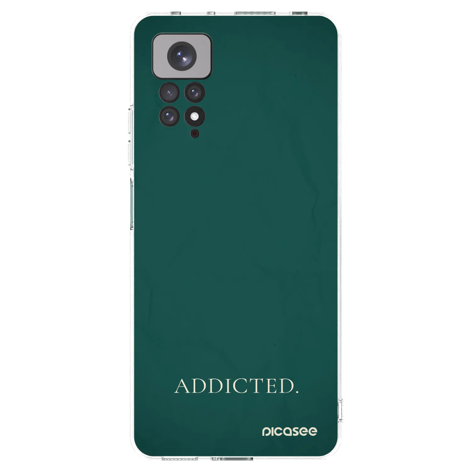 Picasee Xiaomi Redmi Note 11 Hülle - Transparentes Silikon - Addicted