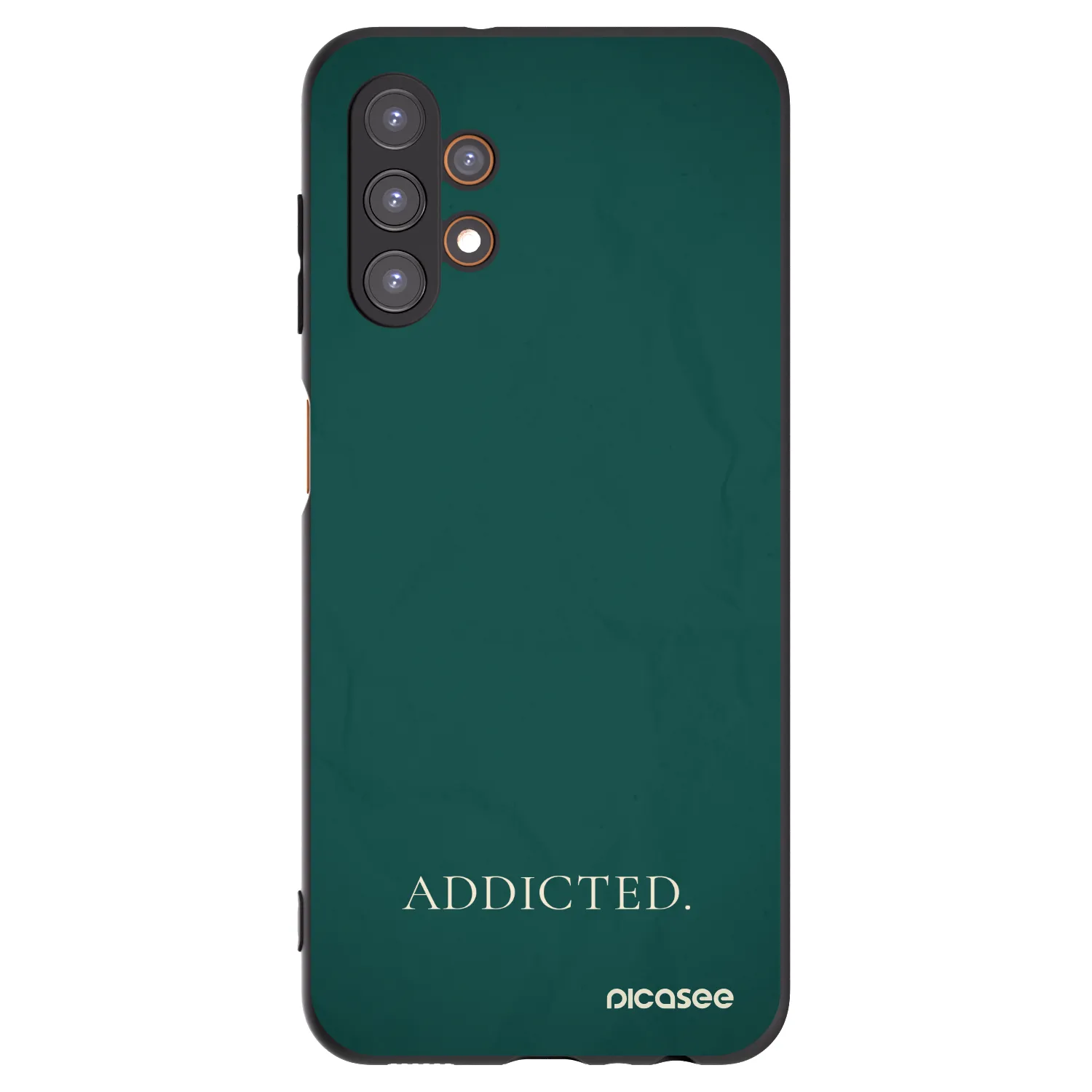 Picasee Samsung Galaxy A13 4G A135 Hülle - Schwarzes Silikon - Addicted