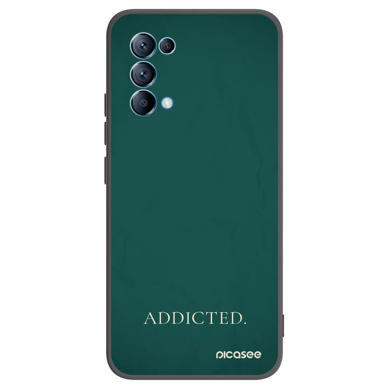 Picasee OPPO Reno 5 5G Hülle - Schwarzes Silikon - Addicted