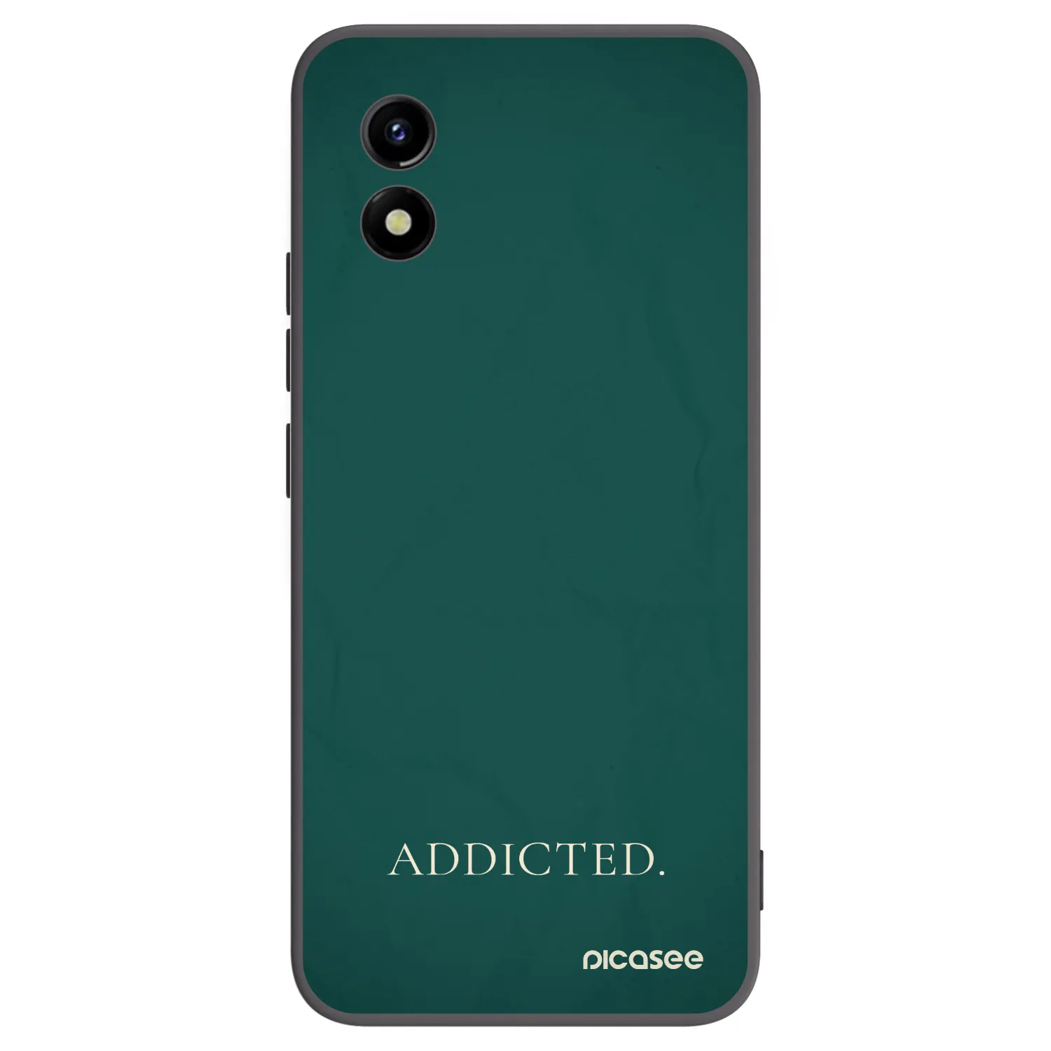 Picasee Vivo Y01 Hülle - Schwarzes Silikon - Addicted