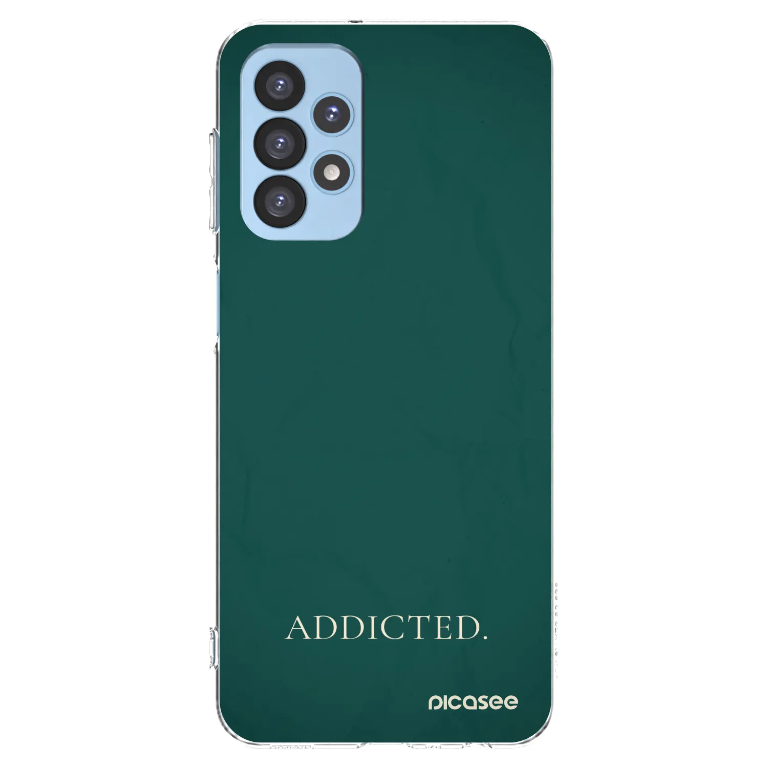 Picasee Samsung Galaxy A23 A235F 4G Hülle - Transparentes Silikon - Addicted
