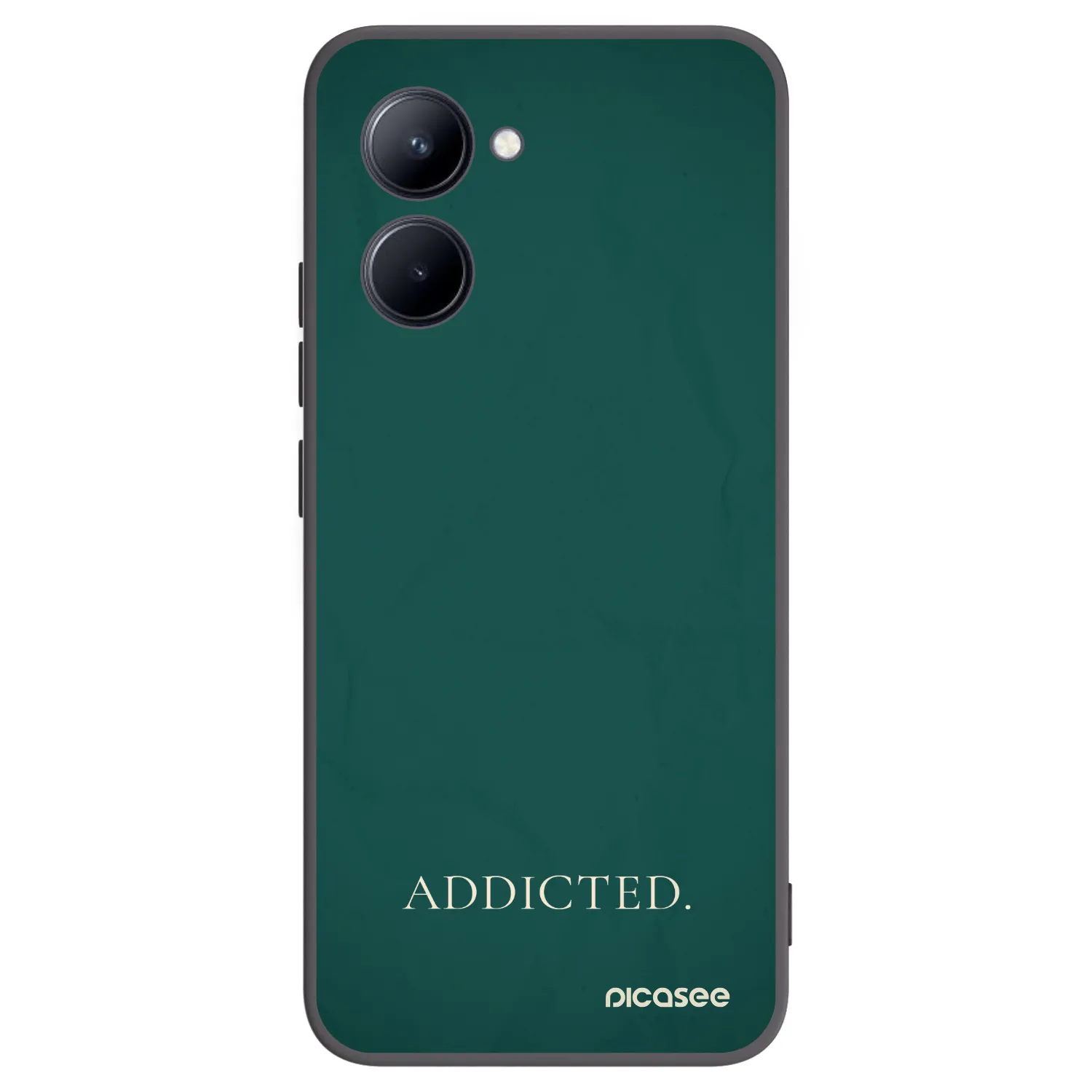 Picasee Realme C33 (2023) Hülle - Schwarzes Silikon - Addicted