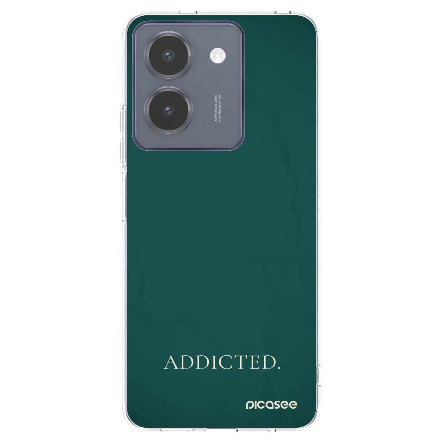 Picasee Vivo Y36 4G Hülle - Transparentes Silikon - Addicted