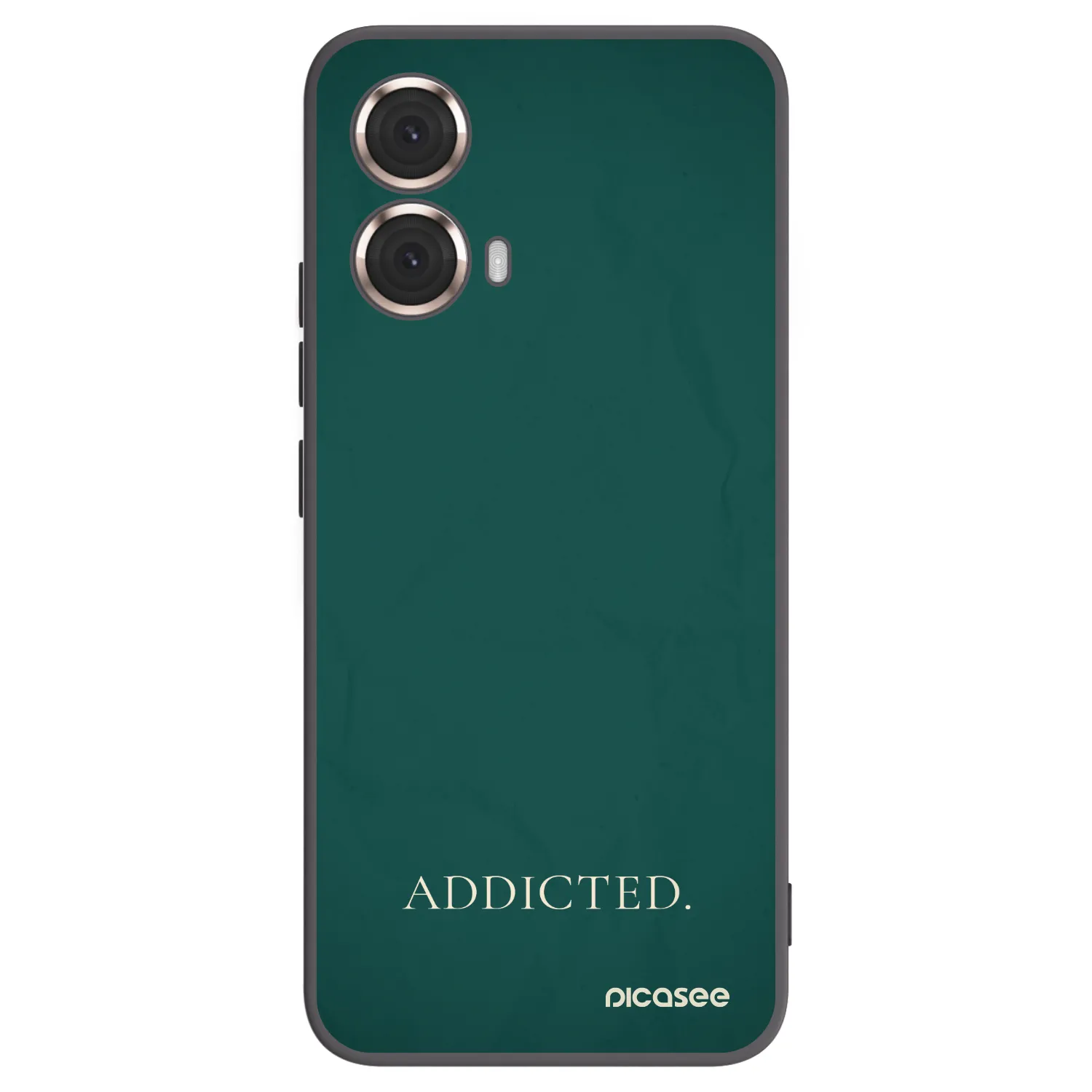 Picasee Motorola Moto G85 Hülle - Schwarzes Silikon - Addicted