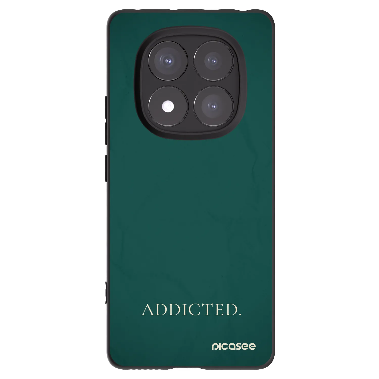 Picasee Xiaomi Redmi Note 14 Pro 5G Hülle - Schwarzes Silikon - Addicted
