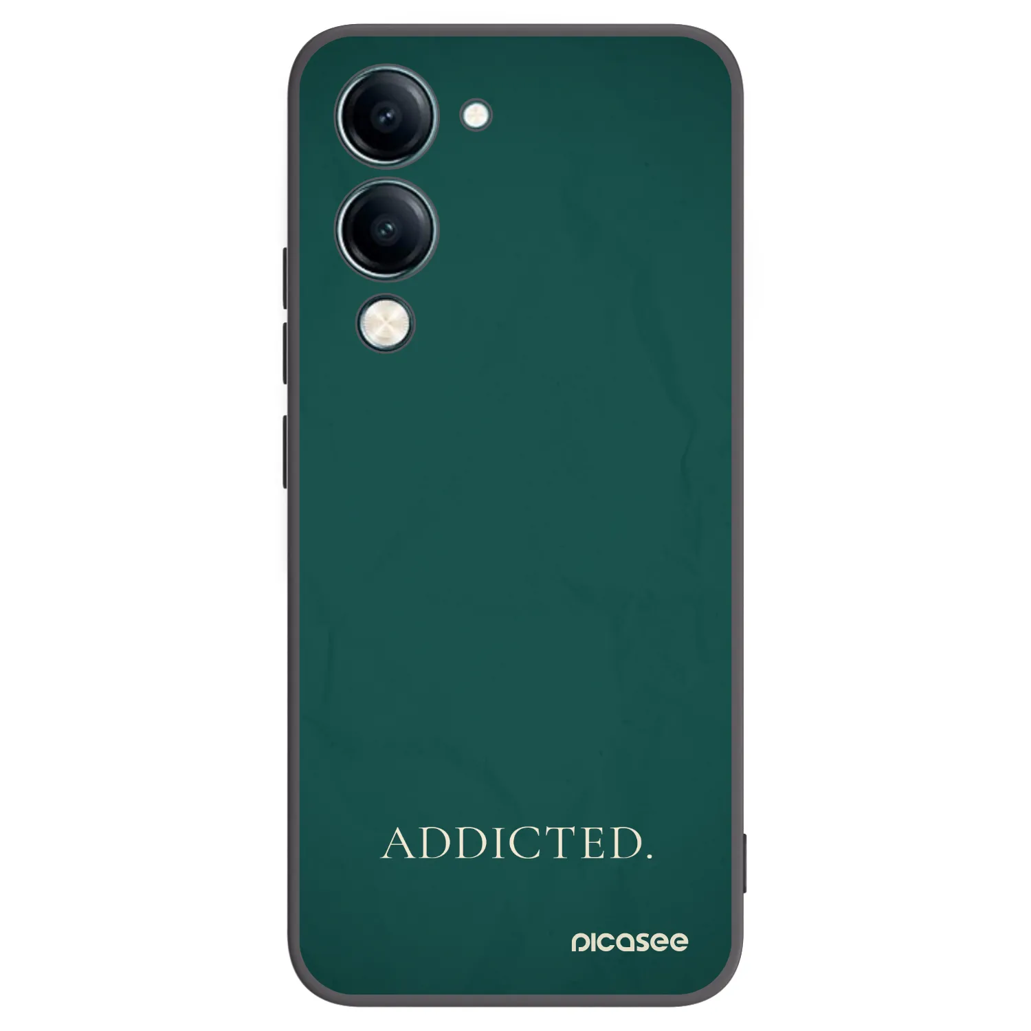 Picasee Vivo Y29s 5G Hülle - Schwarzes Silikon - Addicted