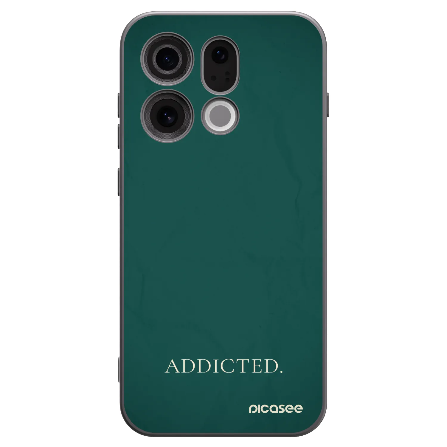 Picasee OPPO Find X9 Hülle - Schwarzes Silikon - Addicted