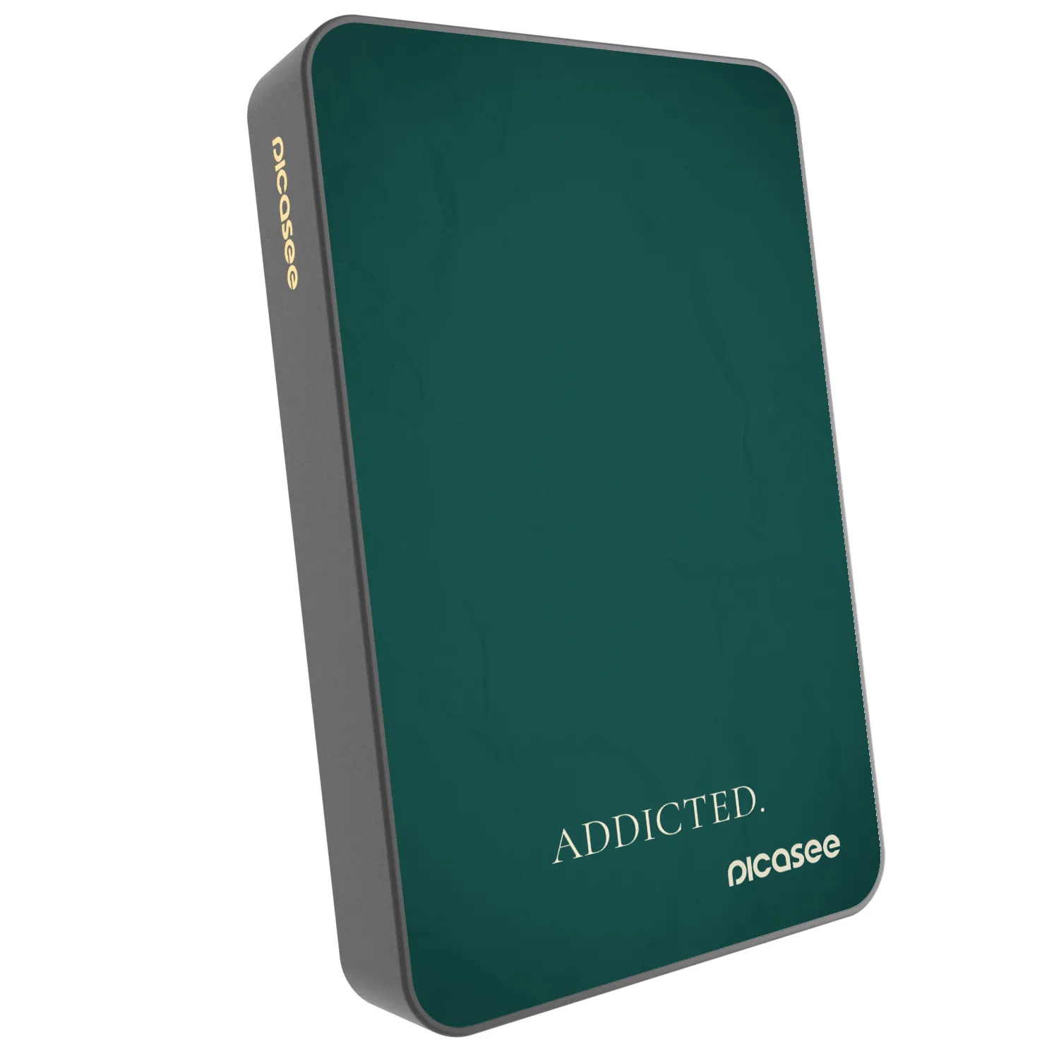 Picasee Powerbank mit MagSafe 10 000 mAh Grau - Addicted