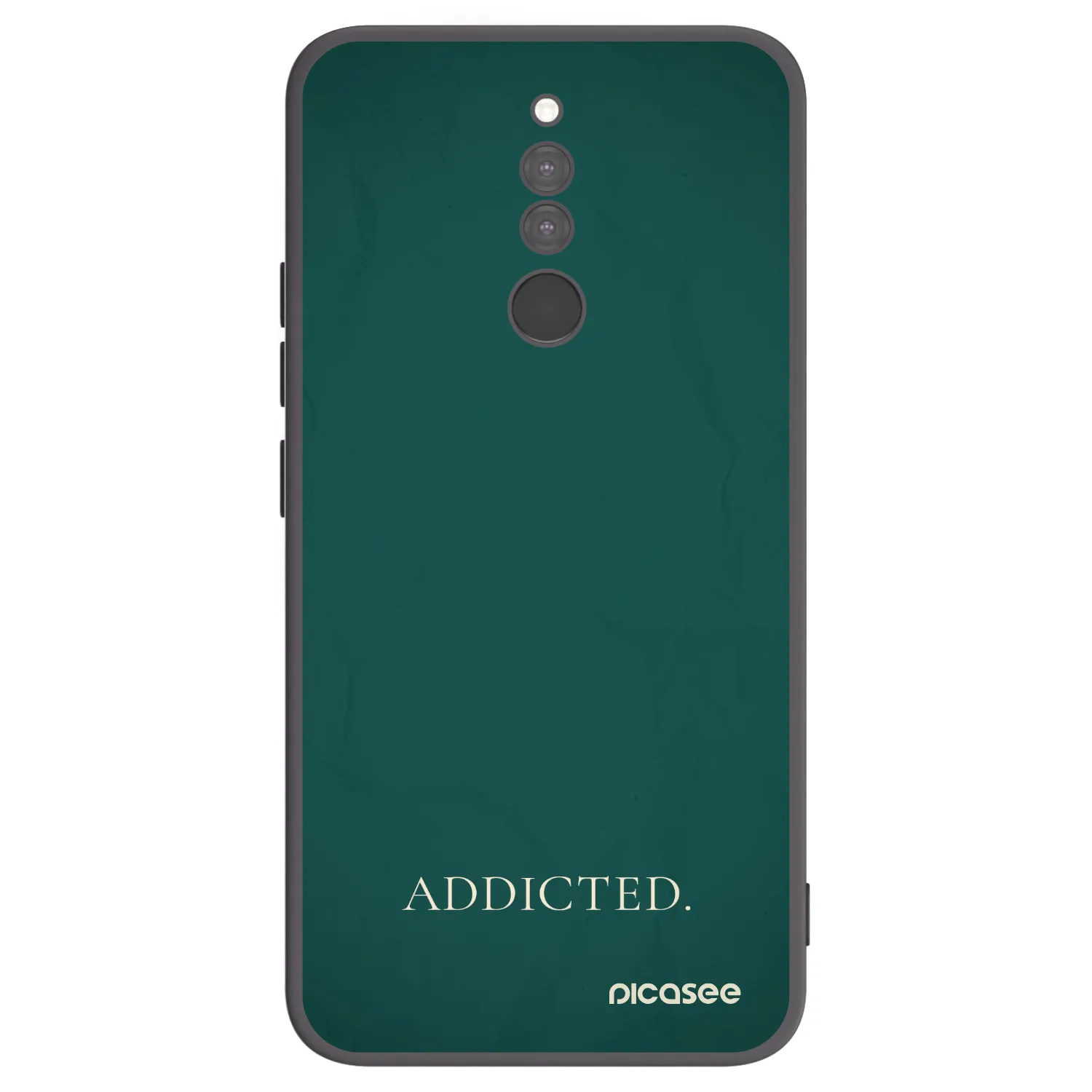 Picasee Xiaomi Redmi 8 Hülle - Schwarzes Silikon - Addicted