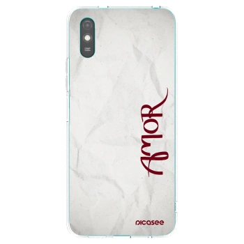 Picasee Xiaomi Redmi 9A Hülle - Transparentes Silikon - Amor