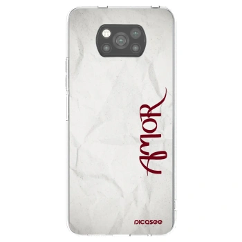 Picasee Xiaomi Poco X3 Hülle - Schwarzes Silikon - Amor