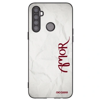 Picasee Realme 6i Hülle - Schwarzes Silikon - Amor